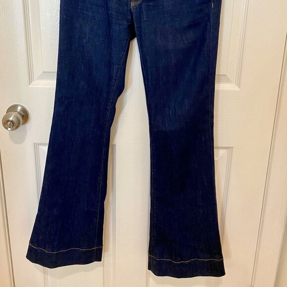 J BRAND DARK BLUE JEANS WITH FLARED BOTTOMS - Picture 2 of 6